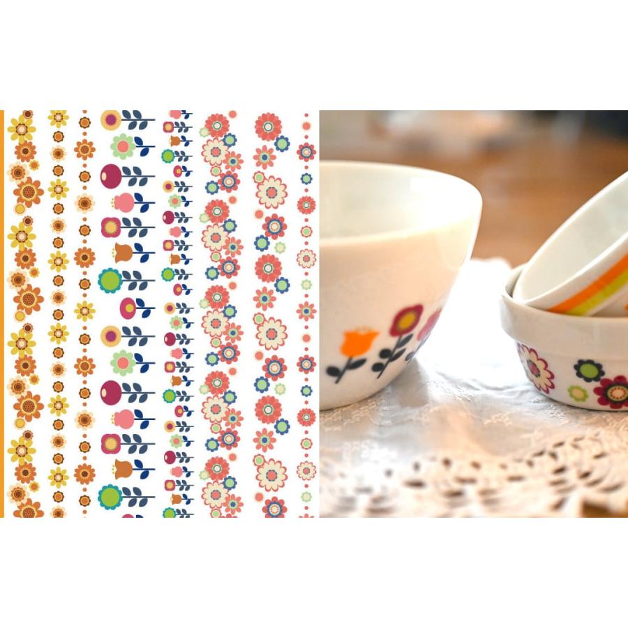 白磁用】昭和レトロ FLOWERPOP フラワーポップ転写紙 ポーセラーツ