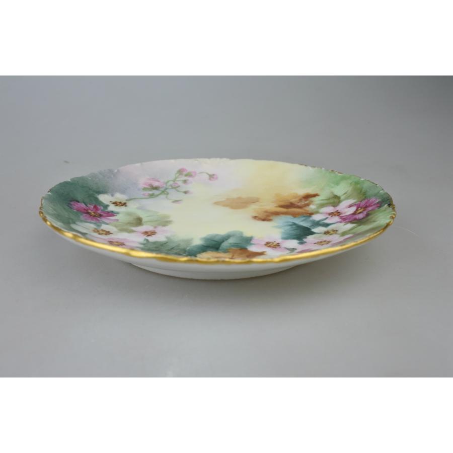 アンティーク オールドジャパン クリスマスボール ケーキ皿 4枚 ハンドペイント アンティーク オールドジャパン クリスマスボール ケーキ皿 4枚