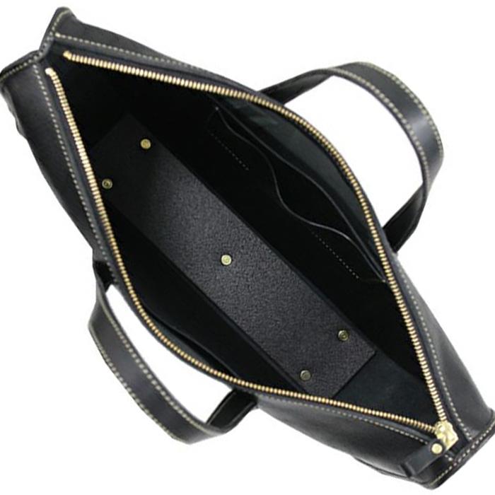 【希少】PORTER ビジネスバッグ レザー ブラック A4収納可能 希少✨ポーター ウィズ ビジネスバッグ シボ革 A4収納可 ブラック 吉田