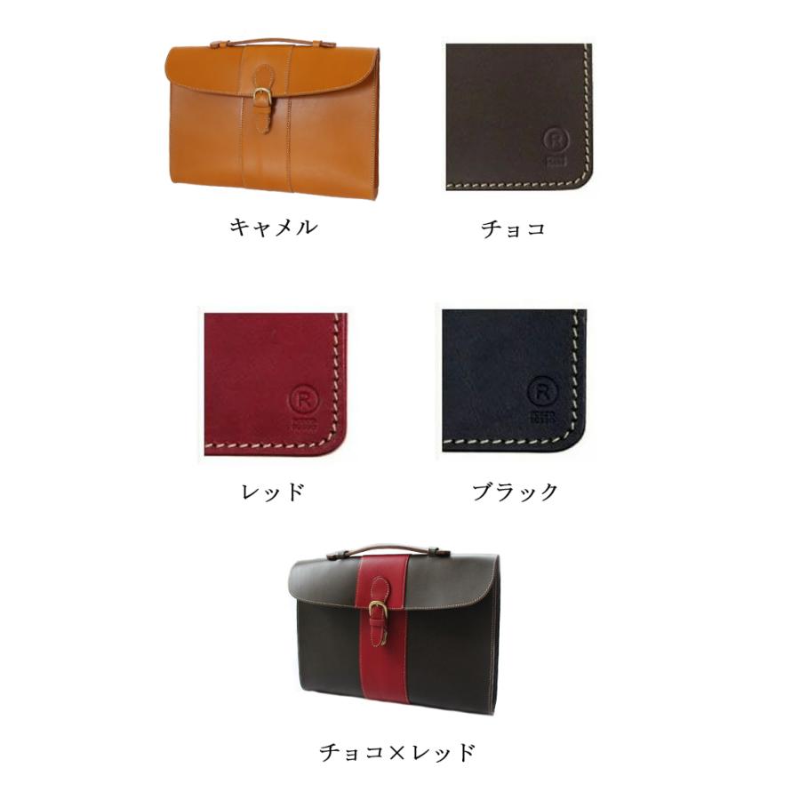 ビジネスバッグ メンズ レディース 本革 革 a4 ノートPC ブリーフケース ドキュメントケース 名入れ 通勤 栃木レザー ブランド ポルコロッソ 日本製 [nouki3]の画像