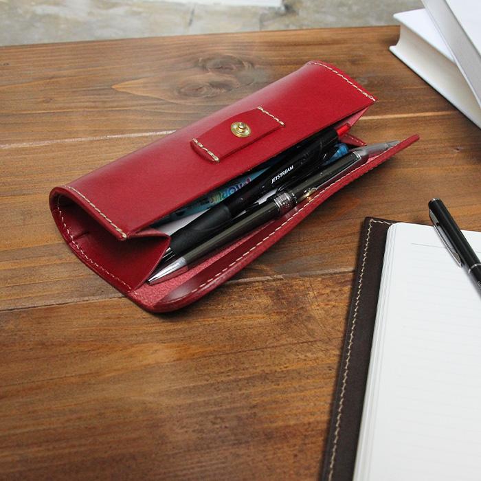 Tender Leather ボールペン ケース　モンブラン　ボールペン　赤 詳細ページ | 万年筆 ボールペンなど高級筆記具の販売・買取