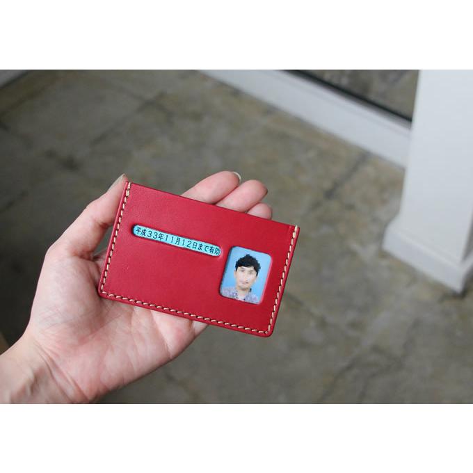 免許証入れ 免許証ケース パスケース 革 メンズ レディース ブランド ポルコロッソ 本革 栃木レザー 名入れ 誕生日プレゼント 革婚式 還暦祝い Sokunou Pr Ps 7 ポルコロッソ 通販 Yahoo ショッピング