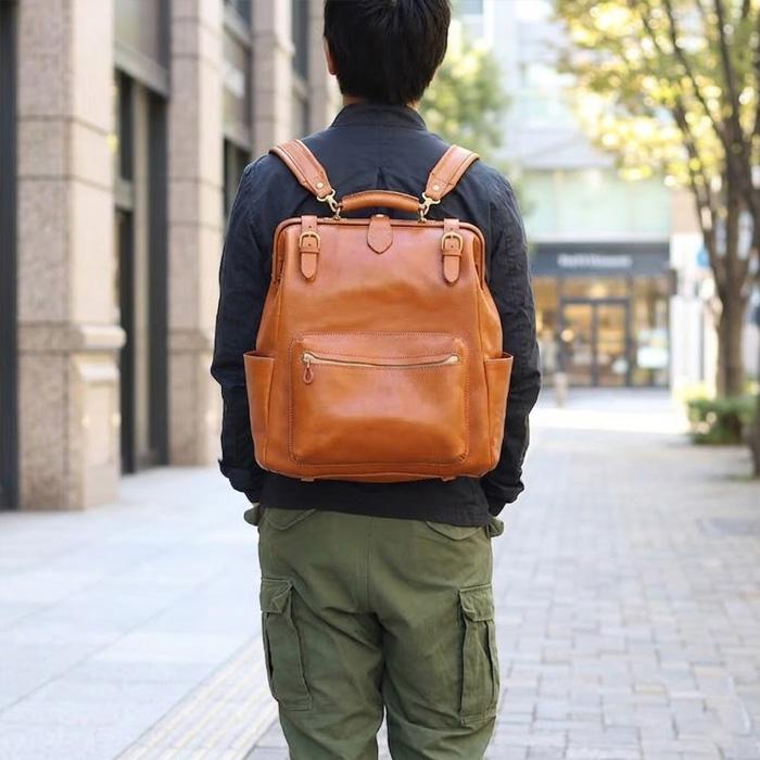 PORCO ROSSO（ポルコロッソ） がま口 リュック メンズ レディース