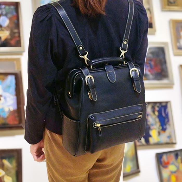 PORCO ROSSO がま口 リュック メンズ レディース ビジネス 本革 PORCO ROSSO がま口 リュック メンズ レディース ビジネス 本革