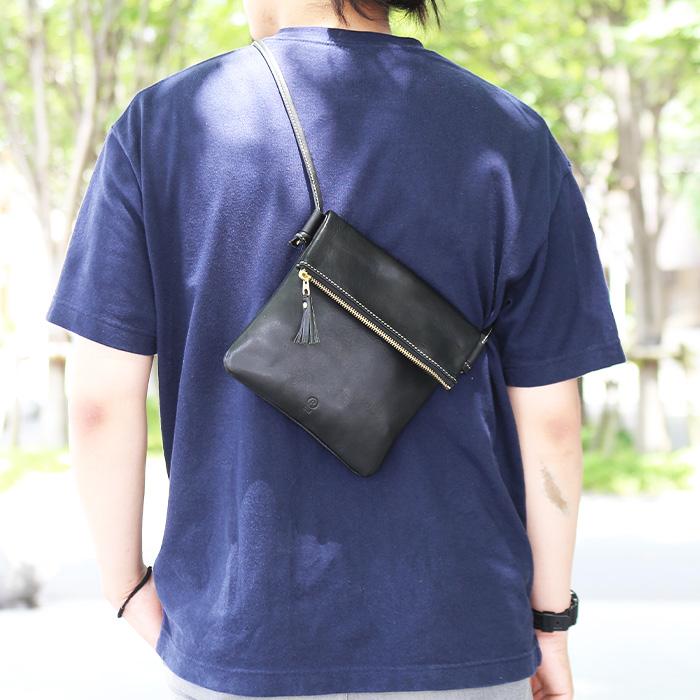 PORCO ROSSO（ポルコロッソ） サコッシュ メンズ レディース 本革 革 