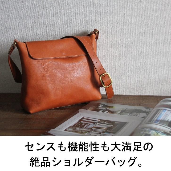 ショルダーバッグ メンズ レディース 斜めがけ 大人 栃木レザー 本革 ブランド ポルコロッソ 名入れ ショルダーバッグ 名入れ 革 レザー日本製 [nouki3]の画像