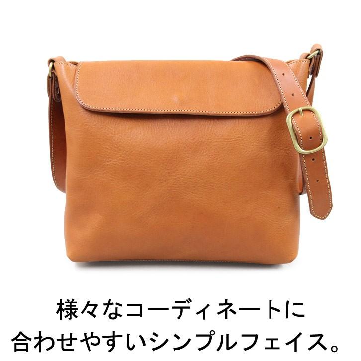 ショルダーバッグ メンズ レディース 斜めがけ 大人 栃木レザー 本革 ブランド ポルコロッソ 名入れ ショルダーバッグ 名入れ 革 レザー日本製 [nouki3]の画像