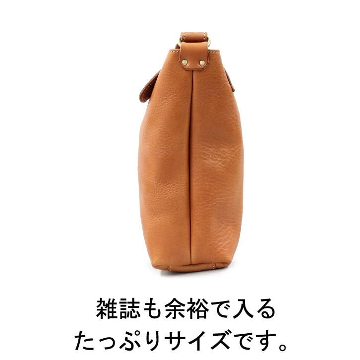 ショルダーバッグ メンズ レディース 斜めがけ 大人 栃木レザー 本革 ブランド ポルコロッソ 名入れ ショルダーバッグ 名入れ 革 レザー日本製 [nouki3]の画像