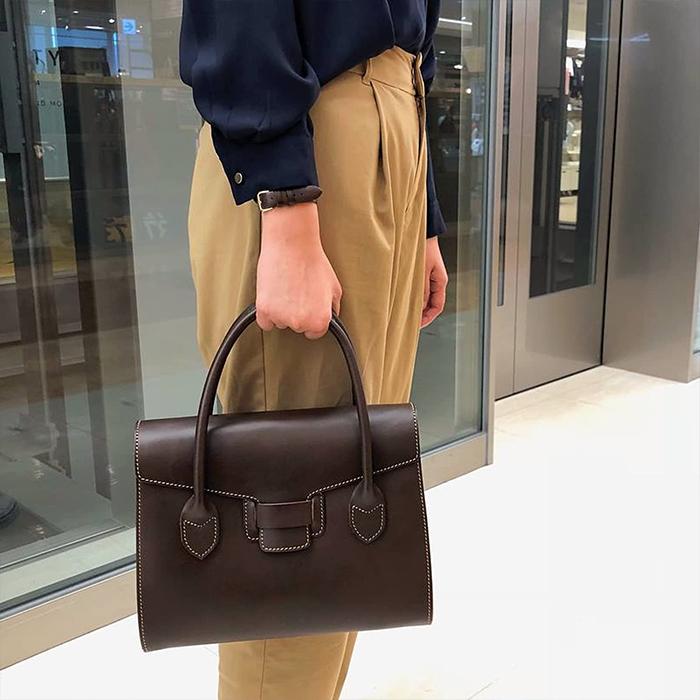 上品 ソメスサドル トートバッグ フラップ ビジネス 大容量 旅行