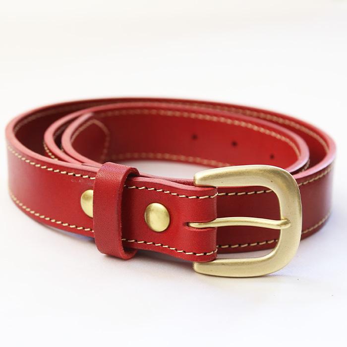 PORCO ROSSO（ポルコロッソ） 栃木レザー レザーベルト 30mm幅 長さ