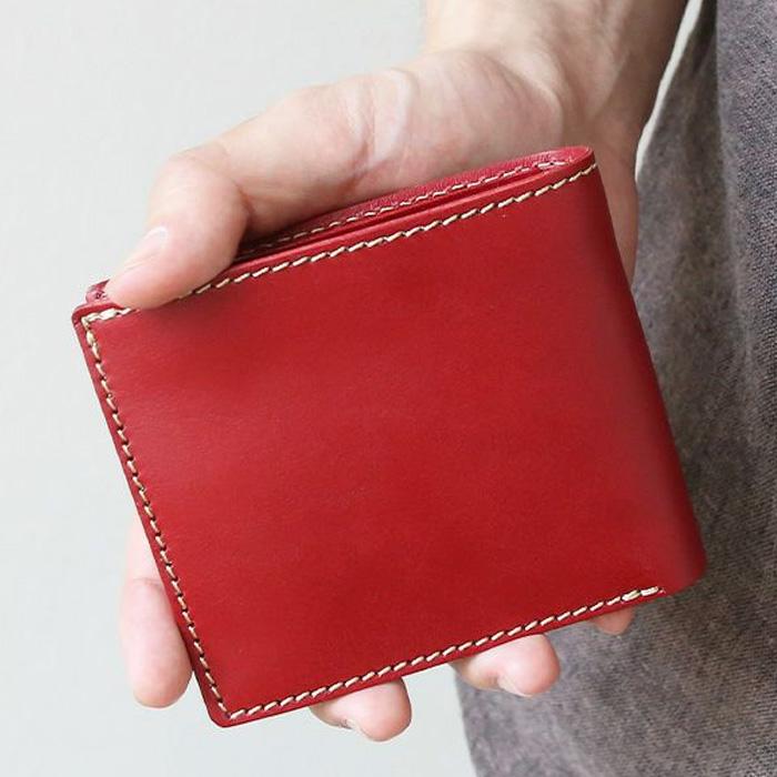 PORCO ROSSO 二つ折り財布 財布 二つ折り 本革 栃木レザー PORCO ROSSO 二つ折り財布 財布 二つ折り 本革 栃木レザー