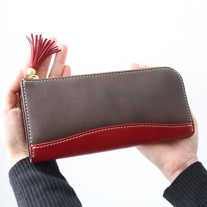 PORCO ROSSO（ポルコロッソ） 長財布 レディース L字 本革 財布 名入れ