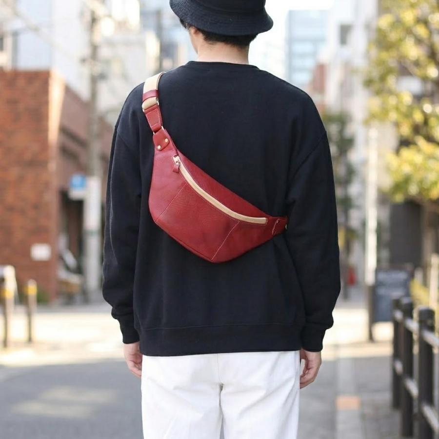 PORCO ROSSO（ポルコロッソ） ボディバッグ 本革 メンズ レディース