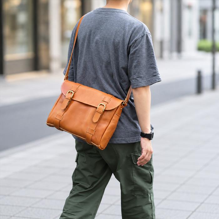 ポルコロッソ　栃木レザー PORCO ROSSO（ポルコロッソ） ショルダーバッグ メンズ レディース 斜
