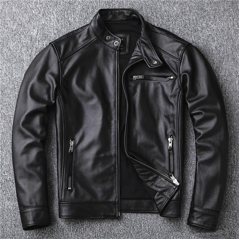 配送員設置送料無料 革ジャン レザージャケット メンズ 本革 バイク ライダース 牛革 シングル ショート スリムタイプ 細身 ブランド ジャケット ミリタリー レザーコート 安いそれに目立つ Www Angkaalam Com