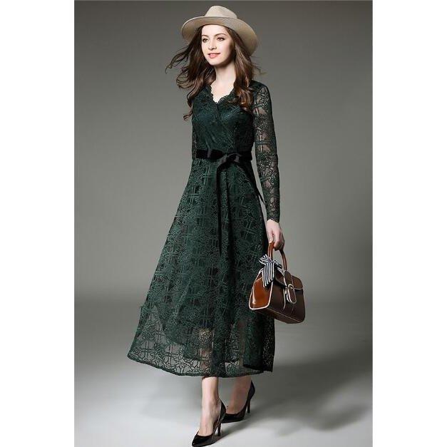 安心の定価販売 ワンピース グリーン 緑 ドレス パーティ 結婚式 花柄レース 結婚式コーデ 二次会 ロングワンピース カシュクール ワンピース サイズ L Www Hairstudio Infinity Nl