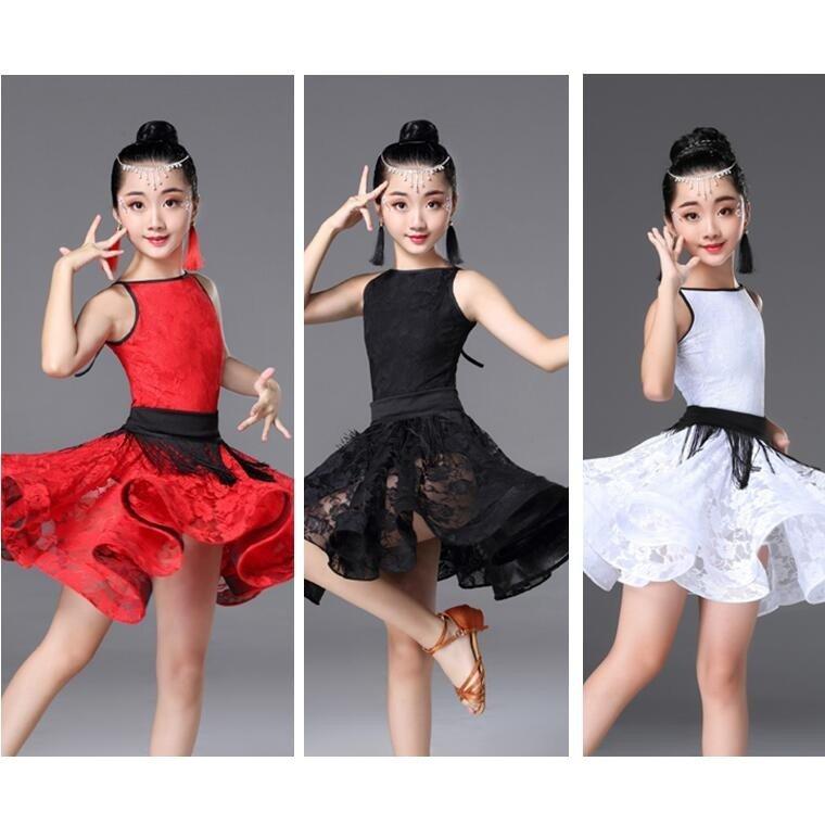 人気商品 子供ラテンダンス衣装 スカーフ付きワンピースガールズキッズ社交ダンス衣装 舞台ステージ衣装 演奏会 学園祭団体服 ダンス専門服 練功服 ドレス ダンス衣装 カラー 白 Www We Job Com