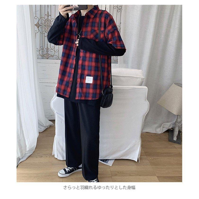 タータンチェック メンズ カジュアルシャツ チェック柄 チェックシャツ フェイクレイヤード 長袖 切り替えシャツ シャツアウター トップス 春秋 冬新作 全ての
