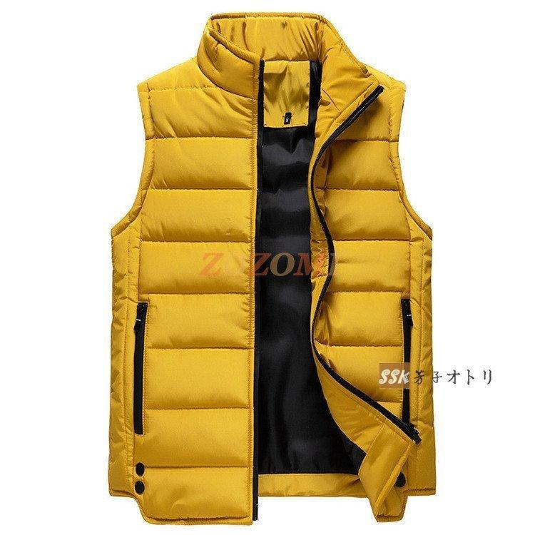 ベスト 中綿ベスト メンズ 無地 冬服 フルジップ 秋冬 ダウンベスト おしゃれ 冬 40代 50代 ファッション