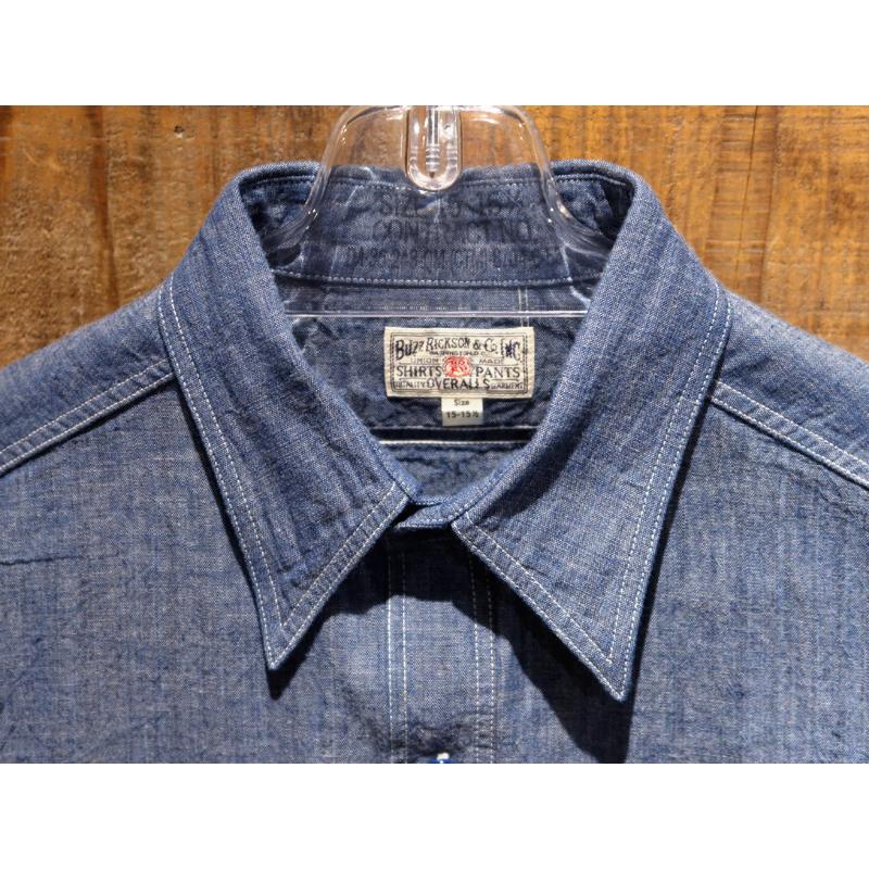 送料無料】 BUZZ RICKSON'S(バズリクソンズ) “BLUE CHAMBRAY WORK