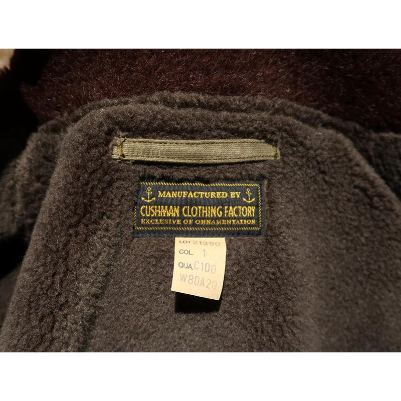 【送料無料】 CUSHMAN（クッシュマン） “N-1 DECK JACKET/デッキジャケット” 21390 メンズ アメカジ アウター アルパカ USN 米海軍 日本製の画像