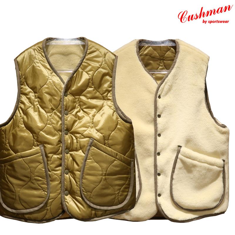 CUSHMAN（クッシュマン） 【送料無料】 “QUILTING & FUR REVERSIBLE
