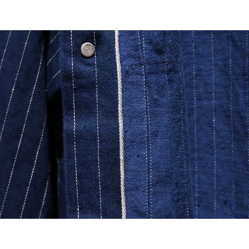 【送料無料】 DELUXEWARE（デラックスウェア） DX40153 “12.5oz. STRIPE INDIGO/ストライプインディゴ” メンズ アメカジ デニムジャケット Gジャン 日本製の画像