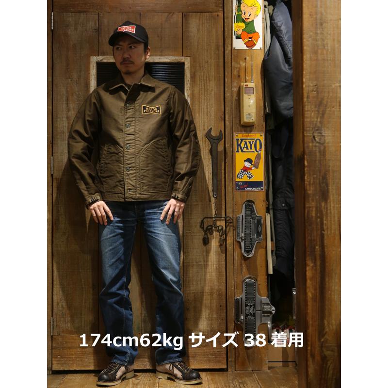 新品 フリーホイーラーズ　デッキワーカー ジャケット　カスタム 楽天市場】フリーホイーラーズ DECK WORKER JACKET SCREAMING