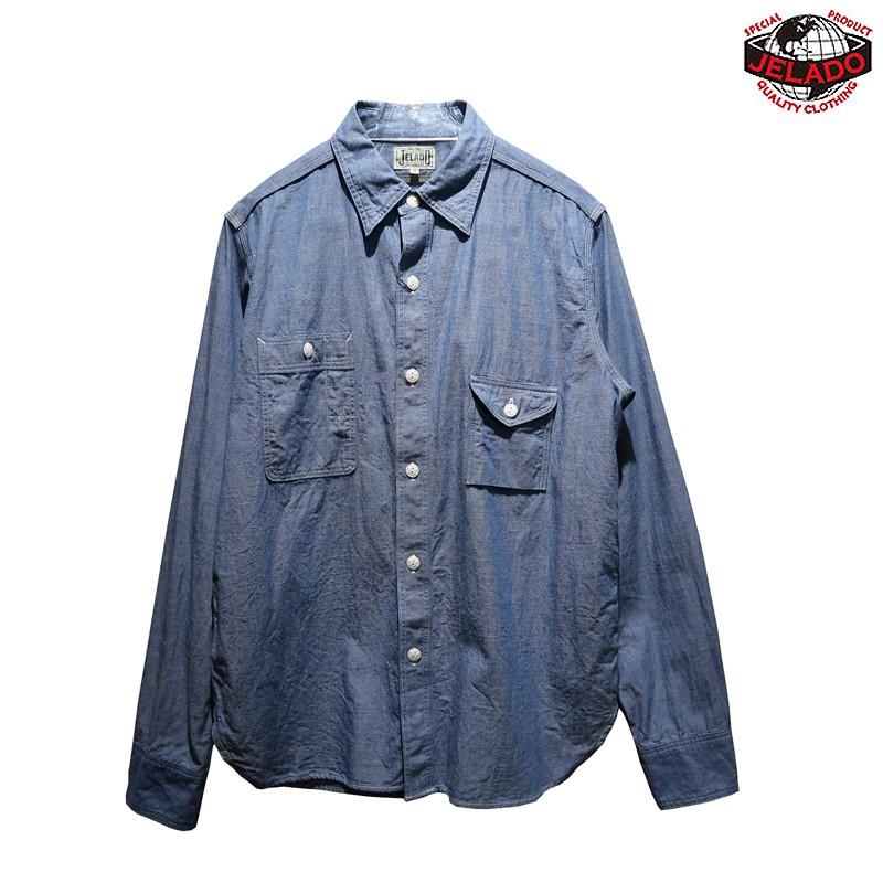 JELADO シャンブレー　スモーカーシャツ JELADO Smoker Shirt Chambray スモーカーシャツシャンブレー