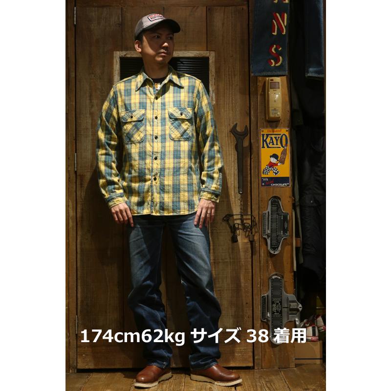 ウエアハウス ジョングラッコーWAREHOUSE ネルシャツ サイズ38