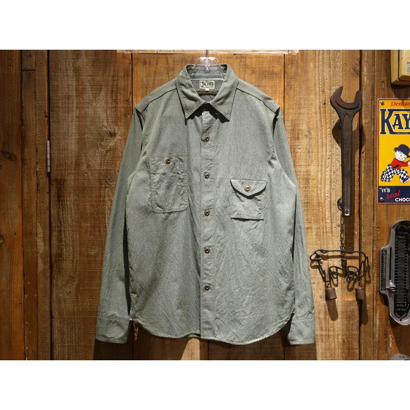 ジェラード JELADO スモーカーシャツ シャンブレーシャツ M ガチャポケ