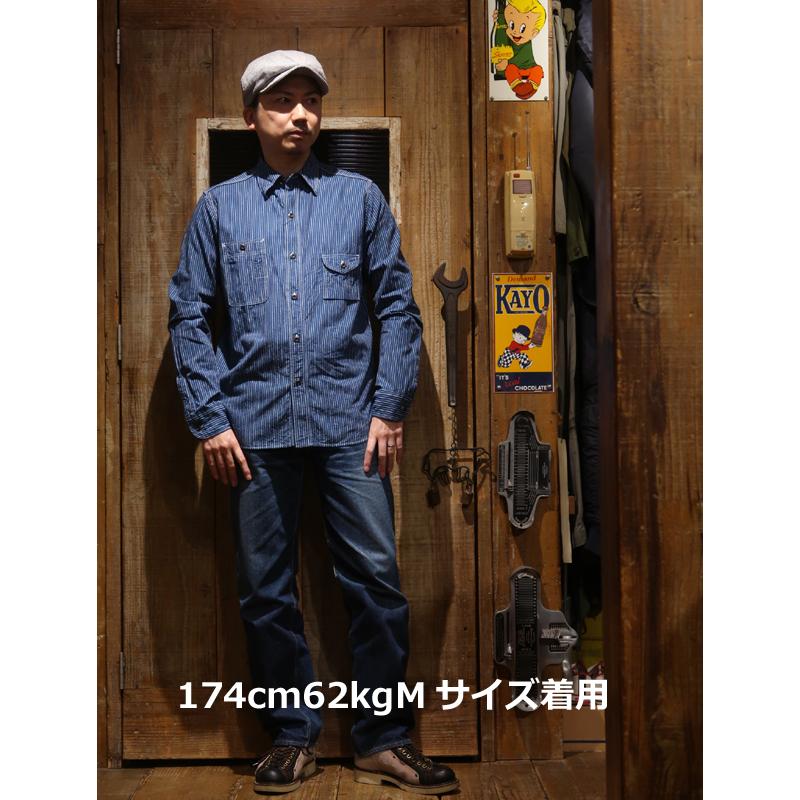 JELADO（ジェラード） 【送料無料】 “SMOKER SHIRT Indigo stripe