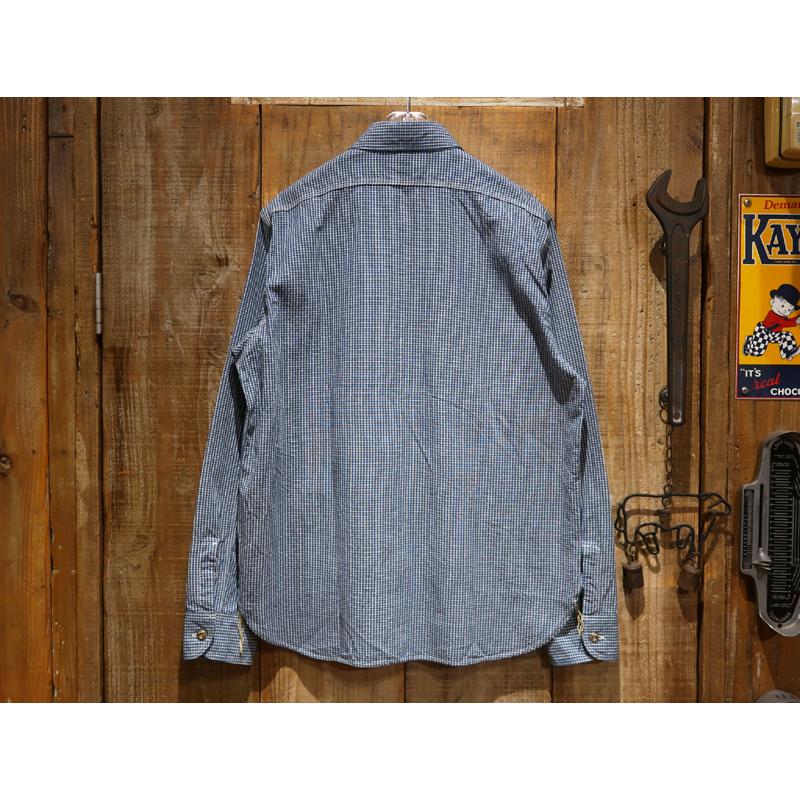 【送料無料】 JELADO（ジェラード）  “SMOKER SHIRT/スモーカーシャツ インディゴチェック” JP21126 メンズ アメカジ ワークシャツ ビッグヤンク 日本製の画像