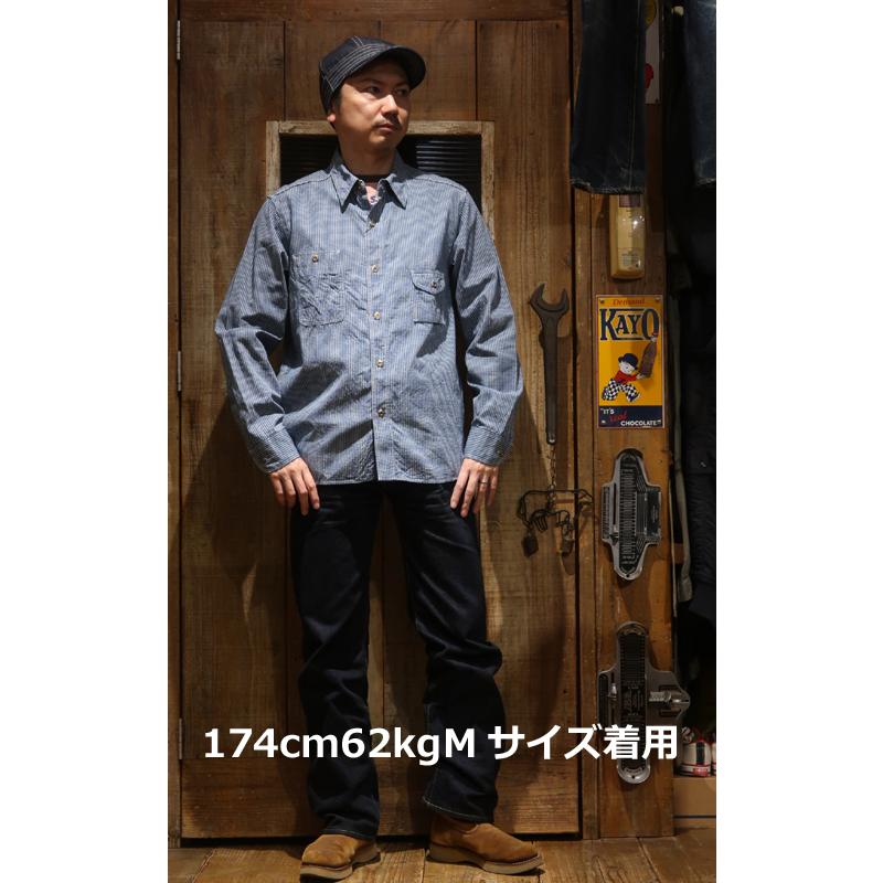 【送料無料】 JELADO（ジェラード）  “SMOKER SHIRT/スモーカーシャツ インディゴチェック” JP21126 メンズ アメカジ ワークシャツ ビッグヤンク 日本製の画像