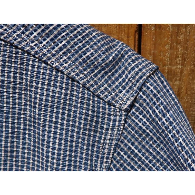 【送料無料】 JELADO（ジェラード）  “SMOKER SHIRT/スモーカーシャツ インディゴチェック” JP21126 メンズ アメカジ ワークシャツ ビッグヤンク 日本製の画像