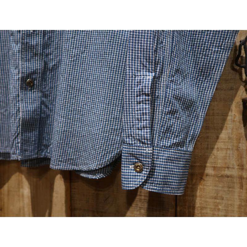 【送料無料】 JELADO（ジェラード）  “SMOKER SHIRT/スモーカーシャツ インディゴチェック” JP21126 メンズ アメカジ ワークシャツ ビッグヤンク 日本製の画像