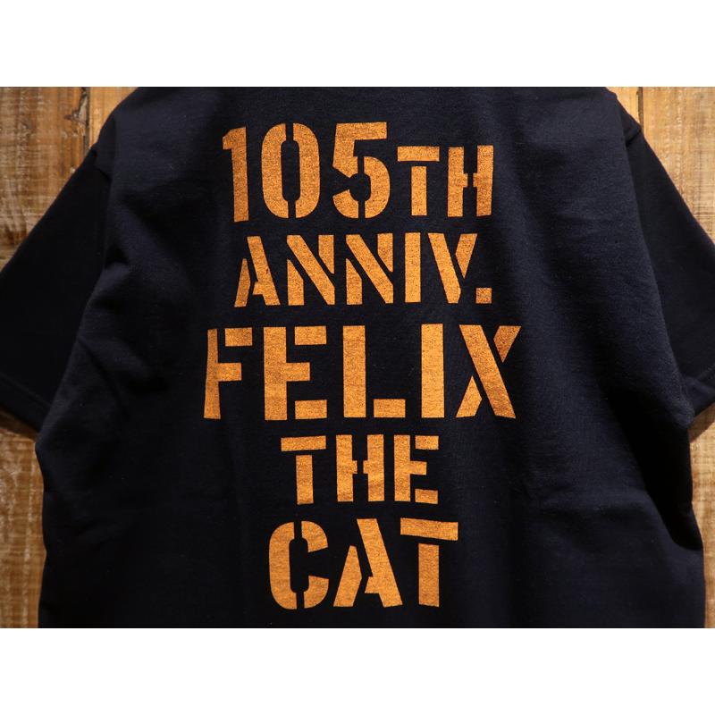 【送料無料】TOYS McCOY(トイズマッコイ) FELIX THE CAT TEE “105TH ANNIV./フィリックス生誕105周年” TMC2404 メンズ アメカジ Tシャツ フィリックス 丸胴｜porkys1985｜08
