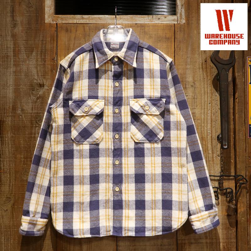 WAREHOUSE（ウエアハウス） 【送料無料】 “Lot.3104 FLANNEL SHIRT B柄