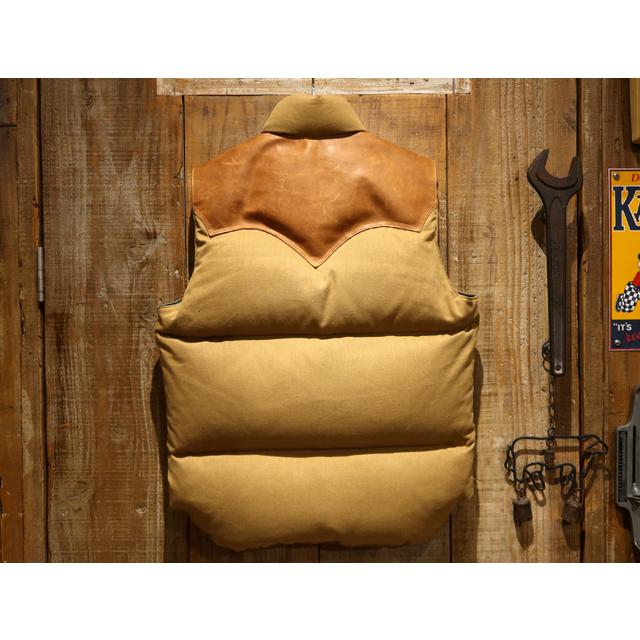 【送料無料】 WAREHOUSE（ウエアハウス）×ROCKY MOUNTAIN “Lot.2199 DOBBY TWILL DOWN VEST/ドビーツイルダウンベスト” メンズ アメカジ ロッキーマウンテン｜porkys1985｜02