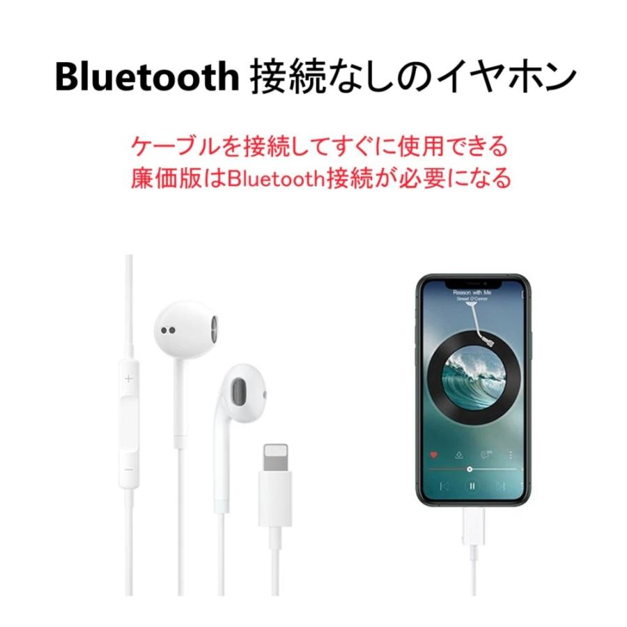 iphone用 Lightning イヤホン マイク リモコン 機能付 iphone用