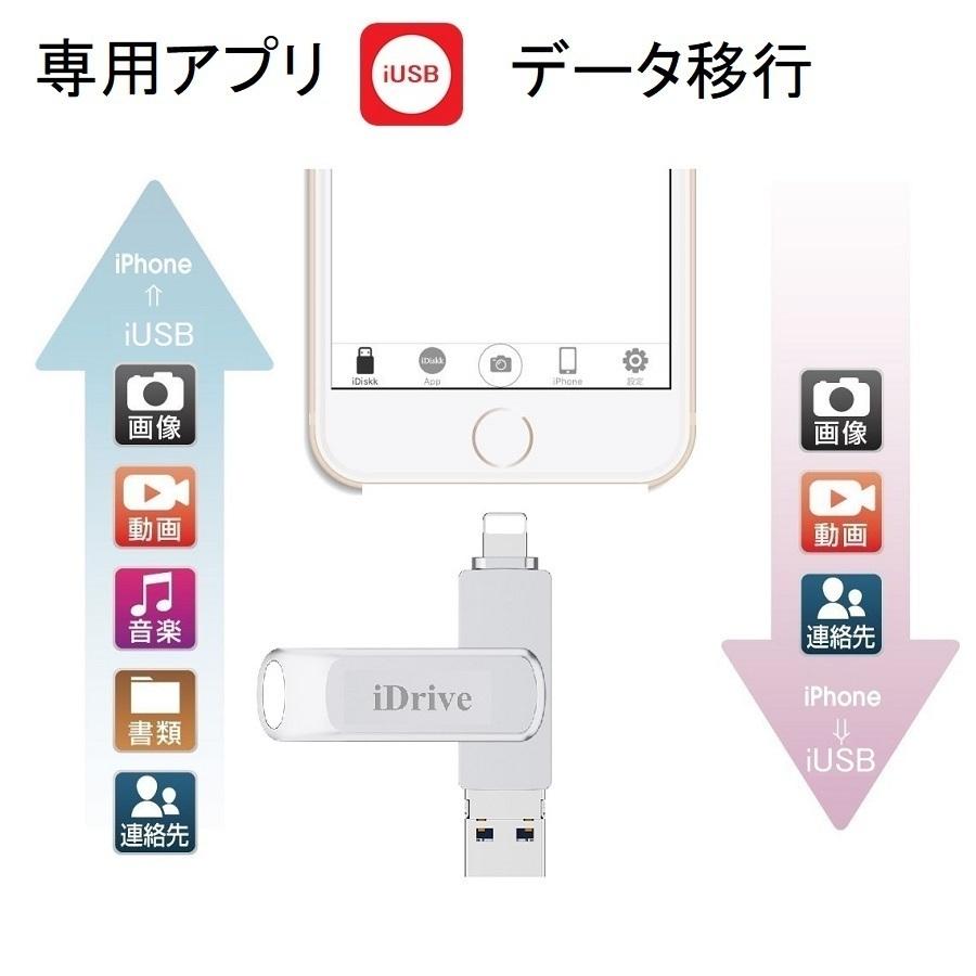 Iphone Usbメモリ 128gb データ移行 接続 Ipad Lightning Usb3 0 バックアップ コピー 外部メモリ データ移行 32b 64gb Idrive Idiskk Iusb 128gb Idrive128 Porte One 通販 Yahoo ショッピング