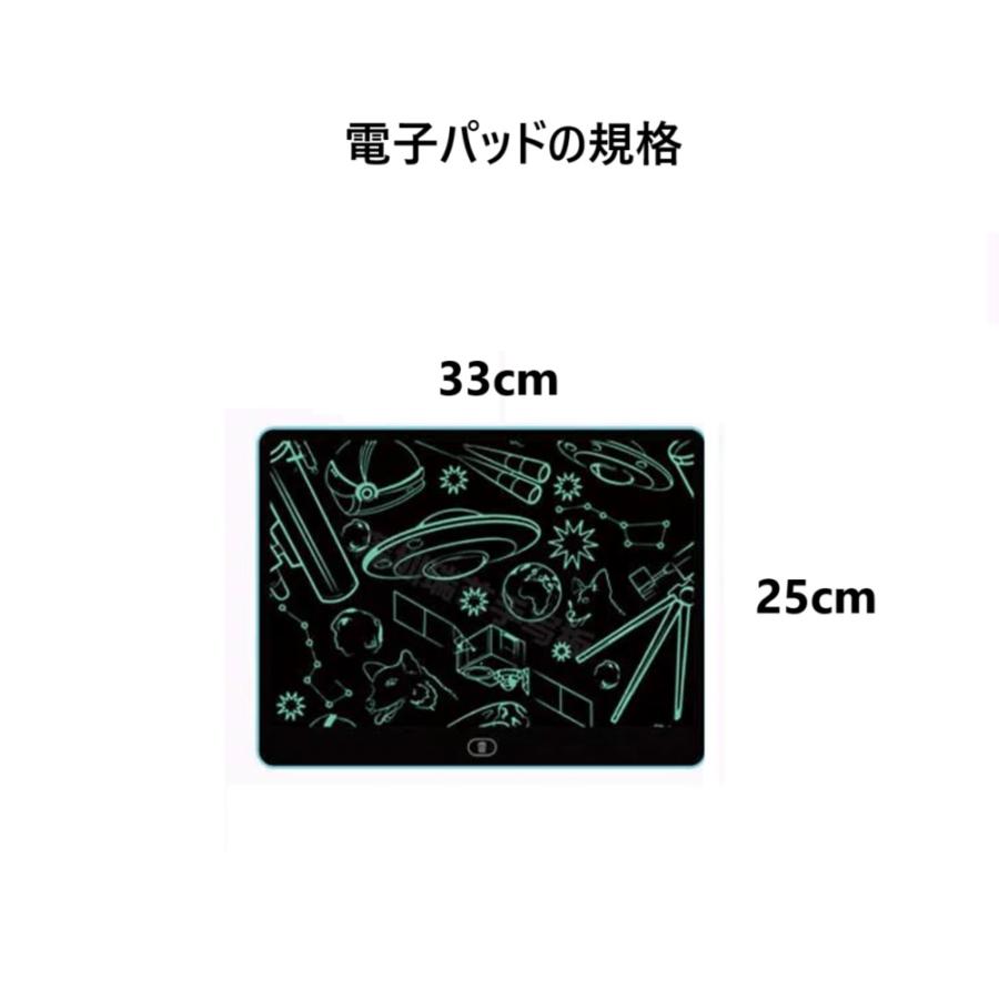 お絵かきボード 持ち運び 子供 1歳 電子メモ パッド 16インチ
