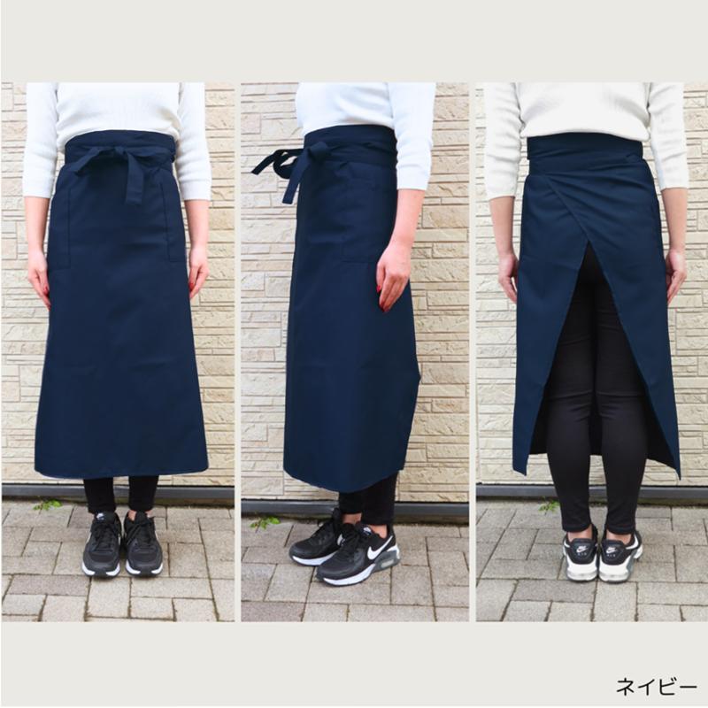 新品YULIA YEFIMTCHUKエプロンロングベルト　前掛けサロン腰巻き タオル掛けループ付き 腰巻き エプロン ギャルソン サロン かわいい