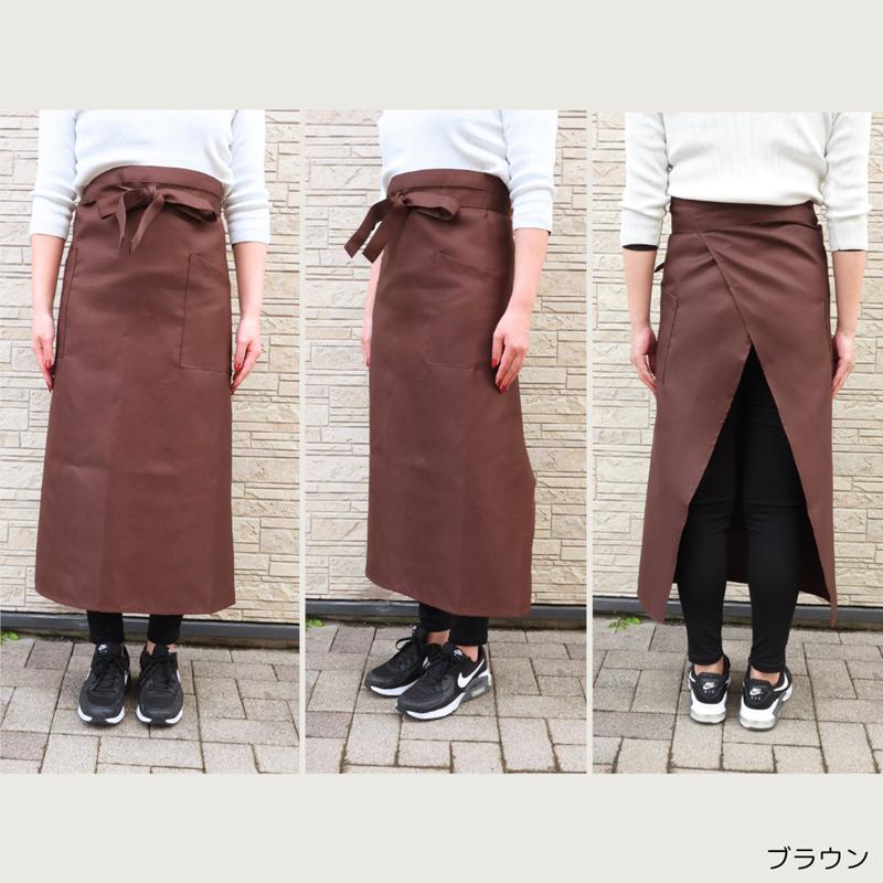 新品YULIA YEFIMTCHUKエプロンロングベルト　前掛けサロン腰巻き タオル掛けループ付き 腰巻き エプロン ギャルソン サロン かわいい