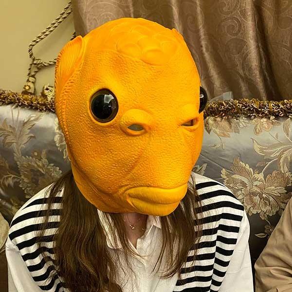 パーティーグッズ マスク コスプレ 宇宙人 グレイ 人面魚 半魚人