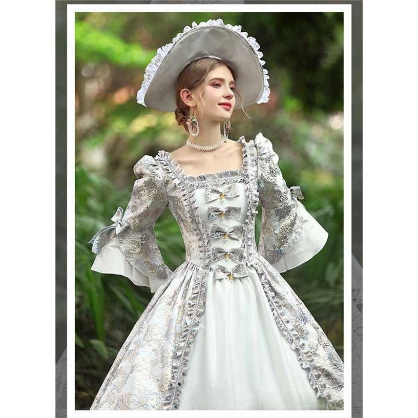 西洋ドレス 華麗な 宮廷ドレス レディース ロングドレス ロココ 貴族