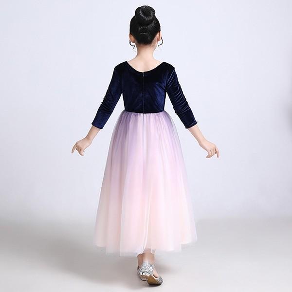 高速配送 子供ドレス ロングドレス キッズ ドレス 長袖 袖あり 演奏会 ピアノ発表会 ワンピース 160 キッズ用 エレガント 女の子 結婚式 子供 驚きの安さ Tribratanews Pekalongankota Jateng Polri Go Id