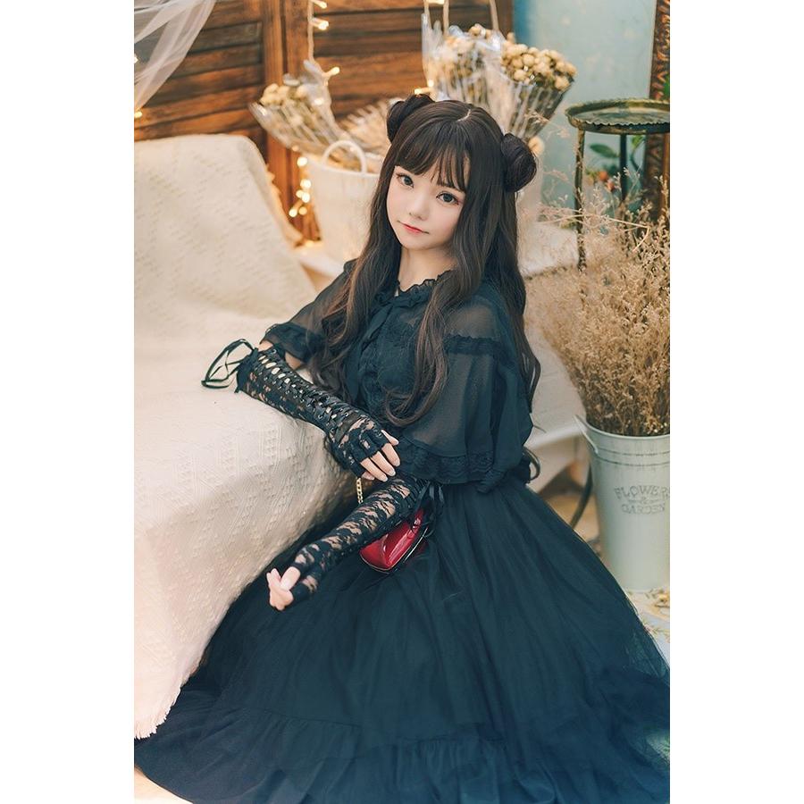 ロリータ ワンピース レディース Lolita Aライン ゴスロリ