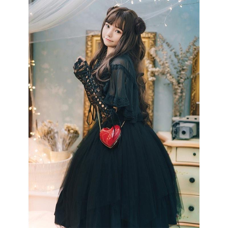 ロリータ ワンピース レディース Lolita Aライン ゴスロリ