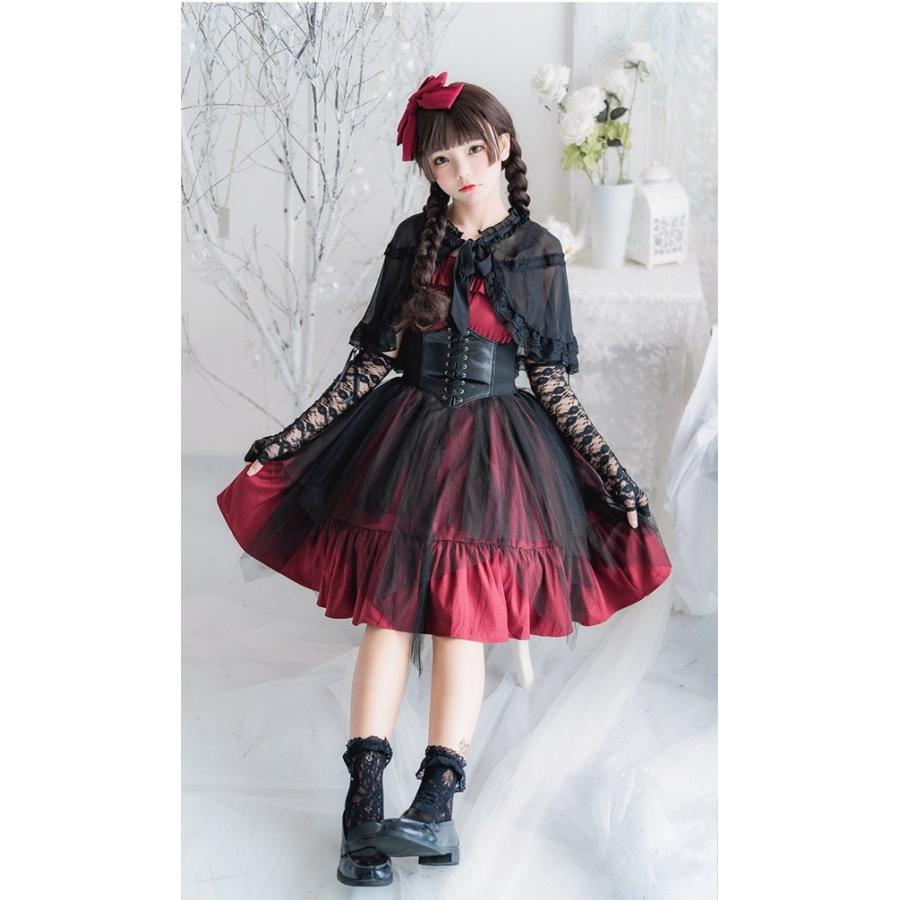 ロリータ ワンピース レディース Lolita Aライン ゴスロリ